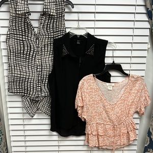 Lot of 3 tops size Medium